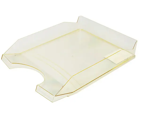 Office Products kancelářský odkladač, A4, PS-PP, transp. žlutý