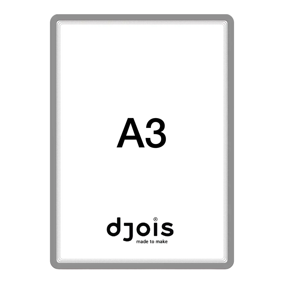 djois magnetický rámeček - Magneto Solo, A3, šedý, 2 ks