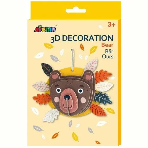 Avenir 3D dekorace na zeď - Medvěd