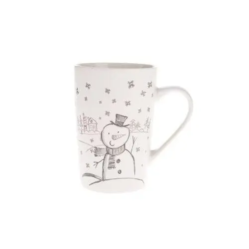 Vánoční porcelánový hrnek Sněhulák, 435 ml
