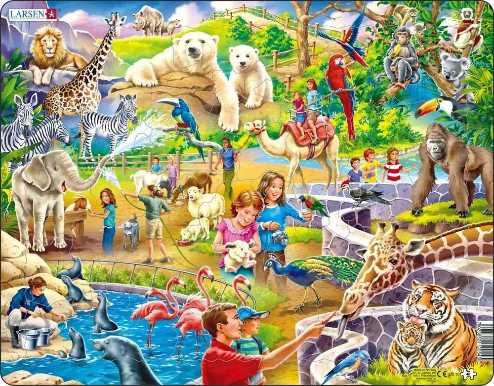 ZOO (US30) - puzzle z kategorie Náučné puzzle