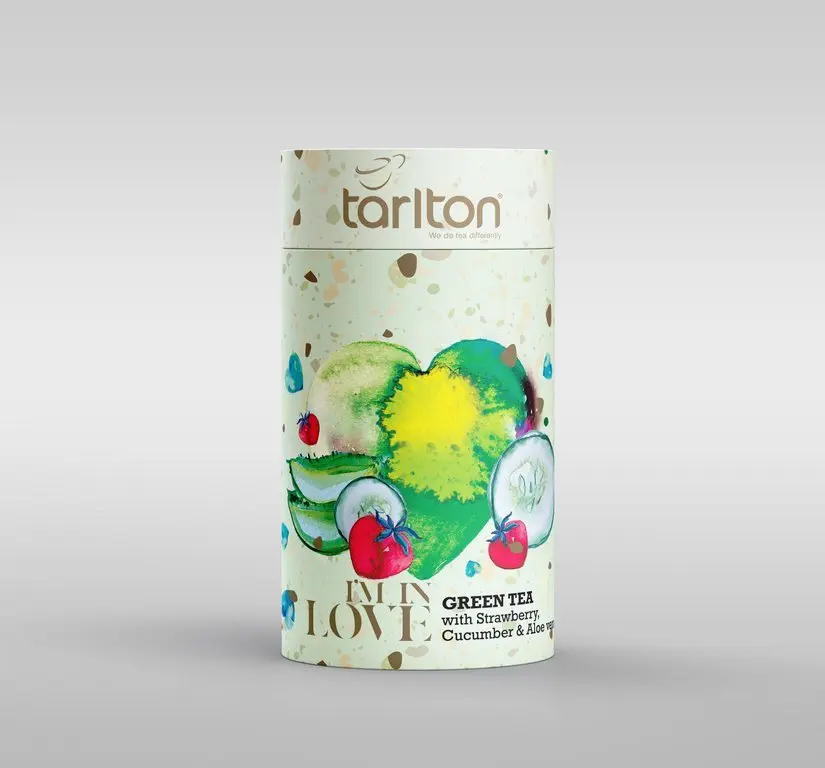 TARLTON Green Love Strawberry, Cucumber & Aloe vera papír 100g