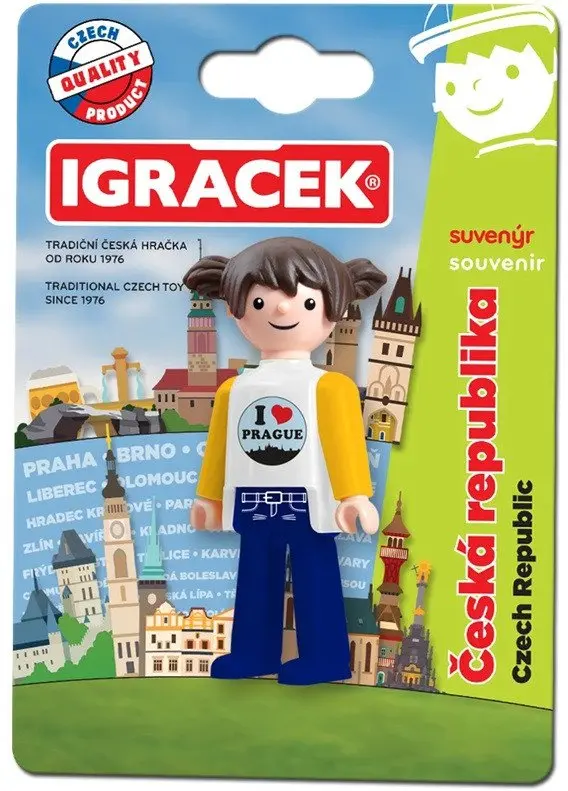 Efko IGRÁČEK - Suvenýr I Love Prague - figurka