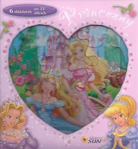 Princezny skládačková knížka srdce