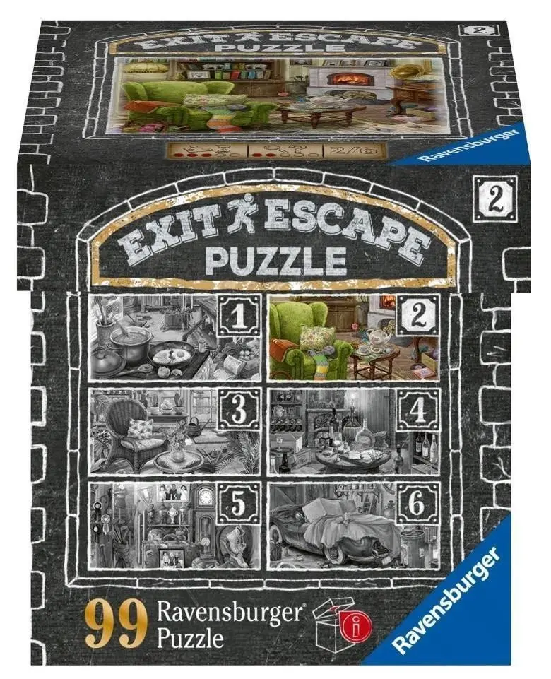 Ravensburger 16878 exit puzzle: obývací pokoj 99 dílků