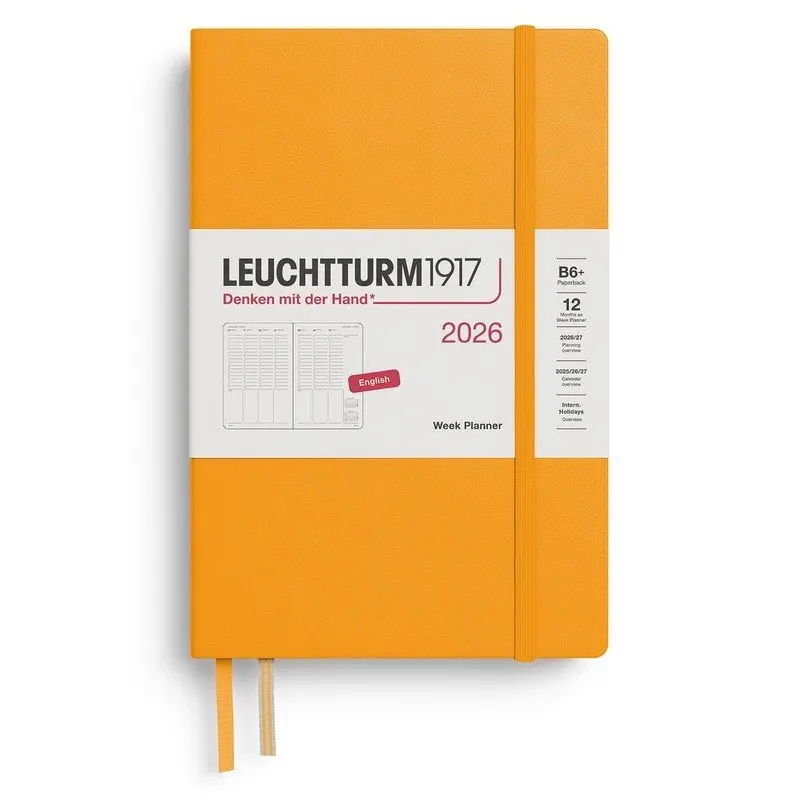 Week Planner 2026 Paperback (B6+) Rising Sun