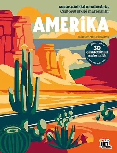Amerika - Cestovatelské omalovánky