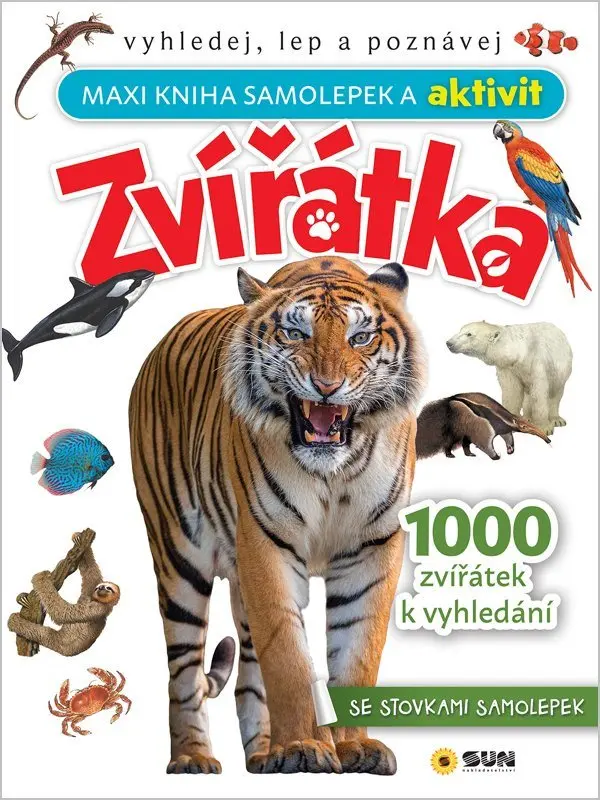 Maxi kniha samolepek a aktivit Zvířátka