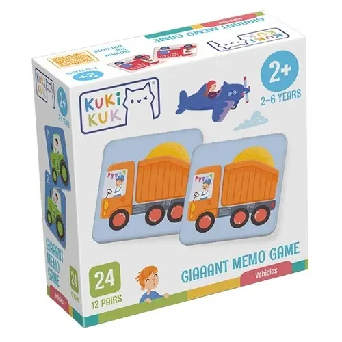 KukiKuk Giaaant Memo Game Vehicles