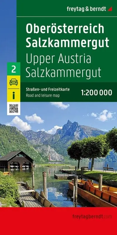 Horní Rakousko – Salzkammergut 1:200 000 / automapa + rekreační mapa