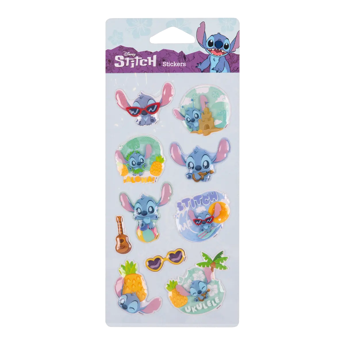Colorino Pop-Up samolepky, Stitch Pastel 5, mix motivů a velikostí