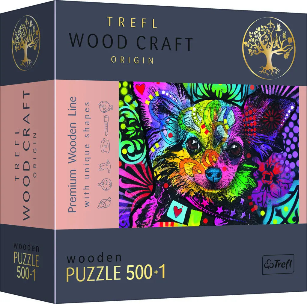 Puzzle Barevné štěně 501 dílků - Tolo