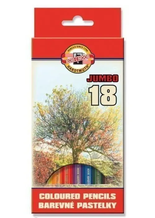Koh-i-noor souprava pastelek JUMBO/Krajina 18 ks