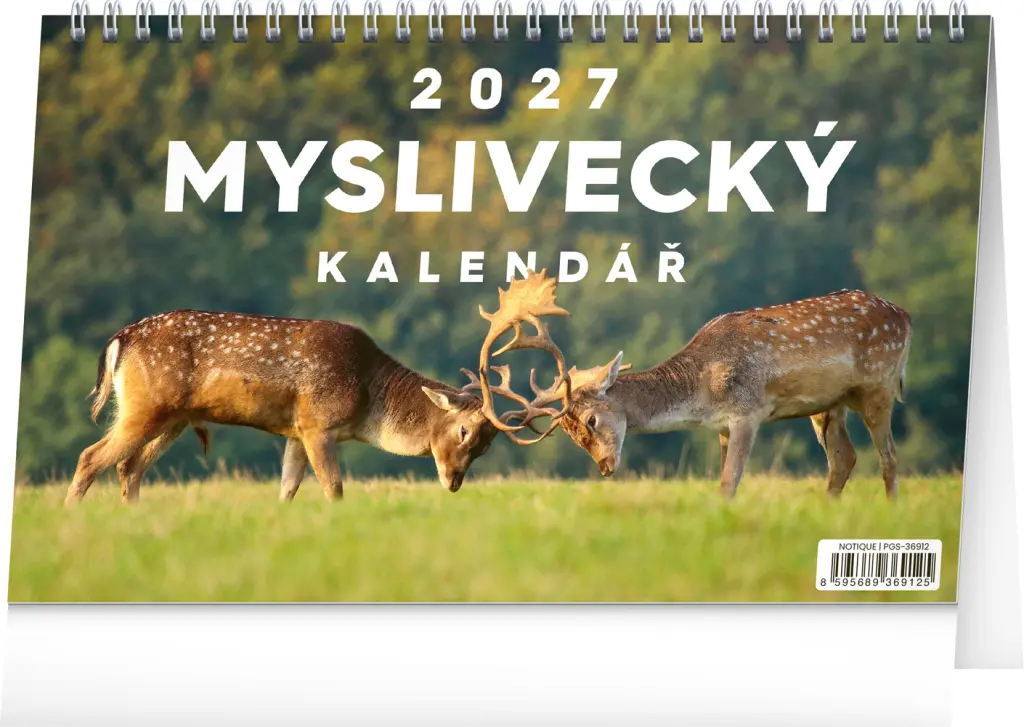 NOTIQUE Kalendář 2027 stolní: Myslivecký, 23,1 x 14,5 cm