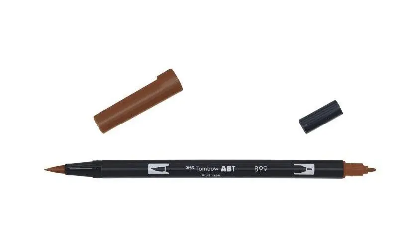Tombow Oboustranný štětcový fix ABT - redwood