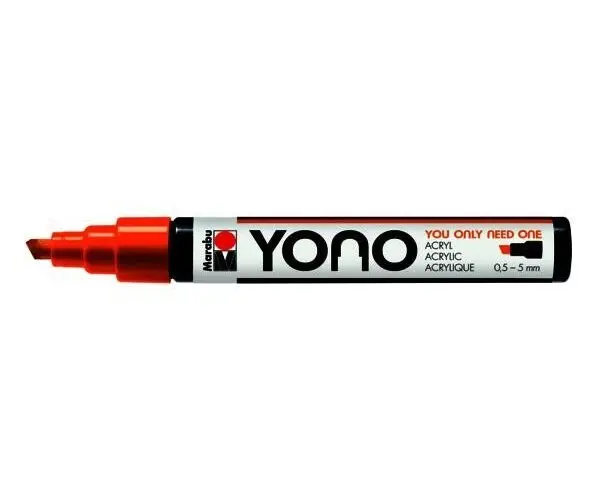 Marabu YONO akrylový popisovač 0,5-5 mm - oranžový