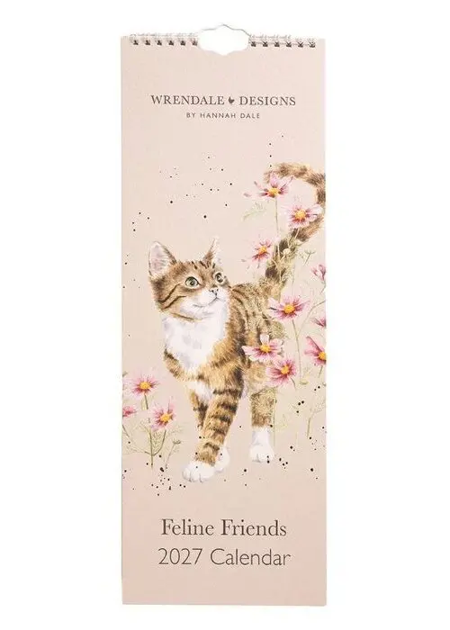Wrendale Designs Kuchyňský kalendář 2027 Wrendale Designs "Feline Friends" - Kočky