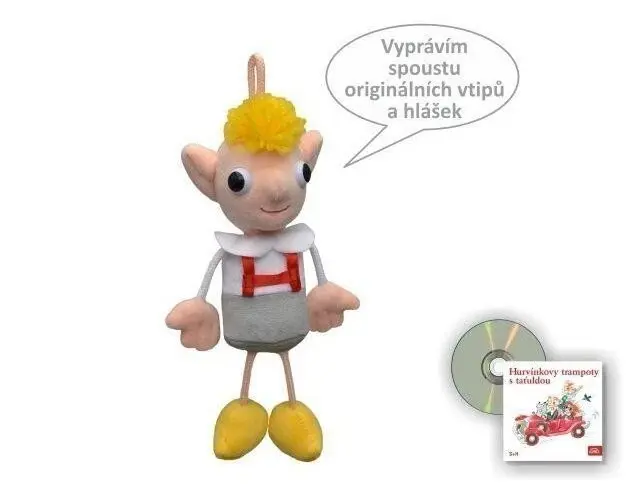Moravská ústředna Hurvínek 22cm mluvící +CD