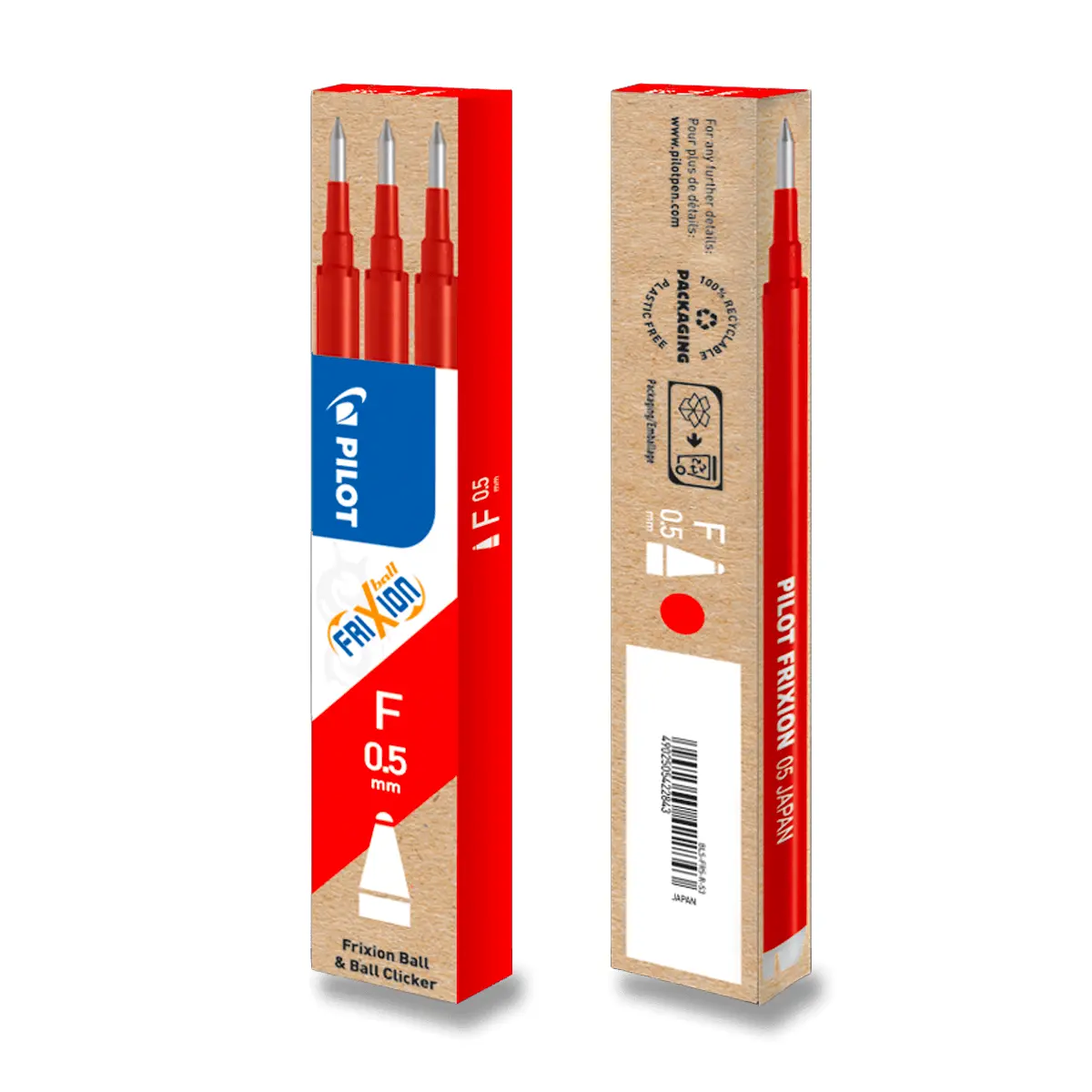 Pilot FriXion Ball 05 Náplň sada 3 ks - červená