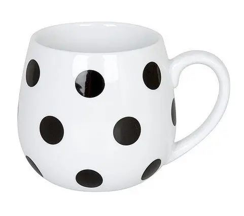Black and White - Dots - hrnek buclák