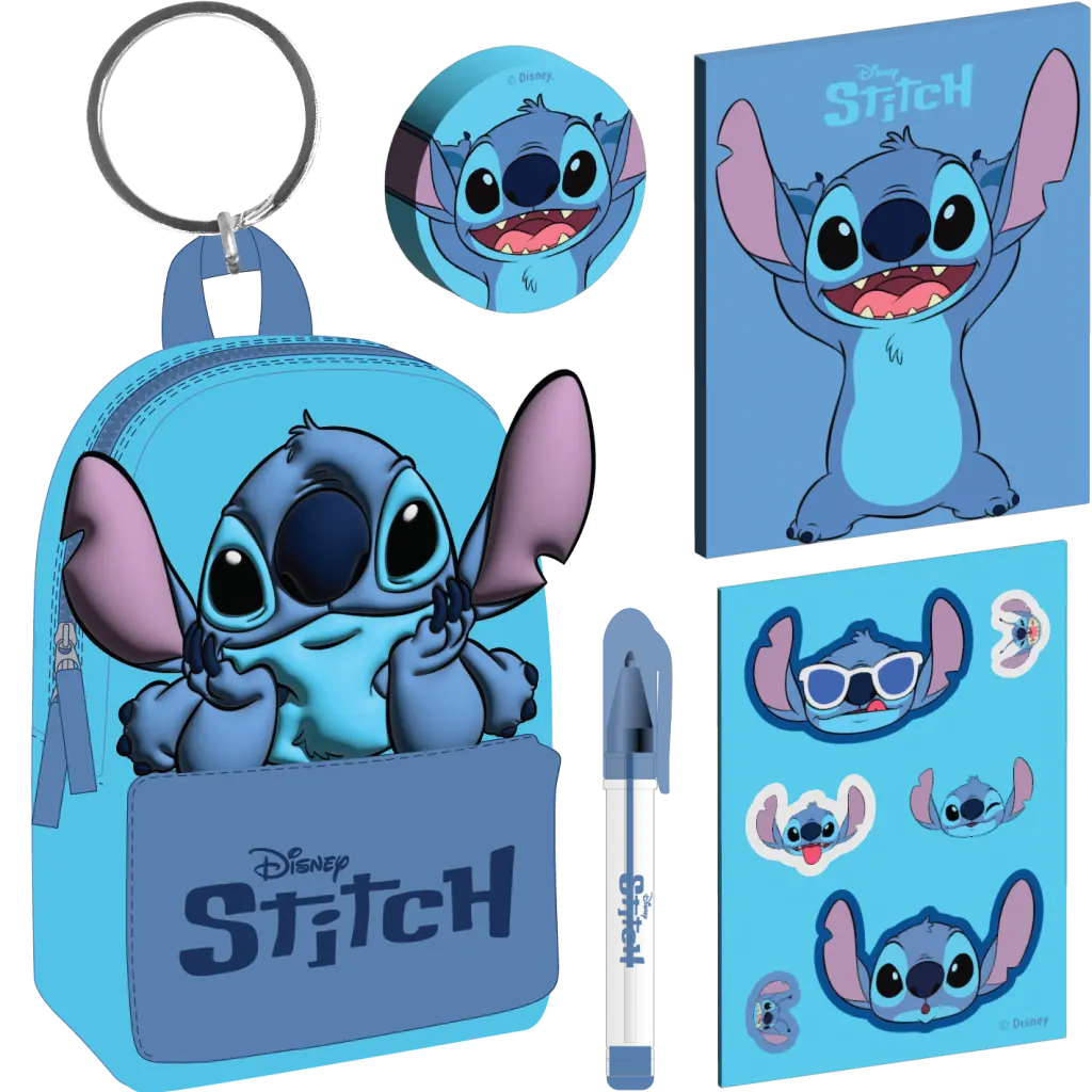 Lilo a Stitch klíčenka s minibatůžkem Stitch