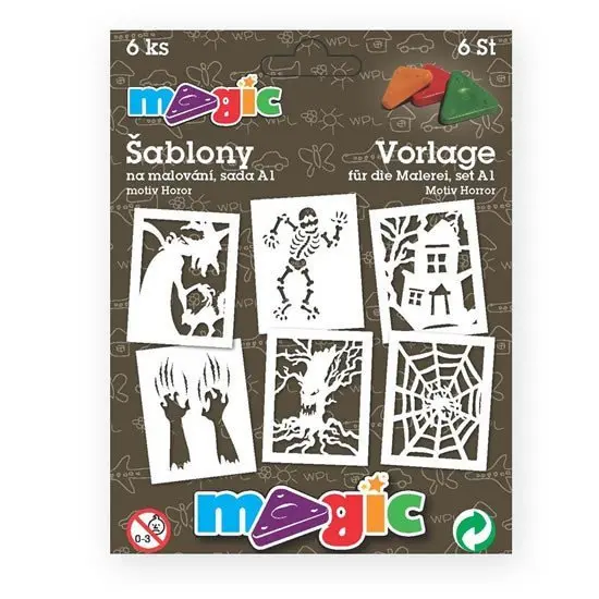 PRIMO MAGIC Papírové šablony - sada A1 - Horor