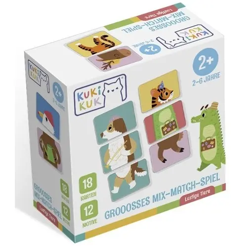 Kukikuk Grooosses Mix-Match-Spiel Lustige Tiere