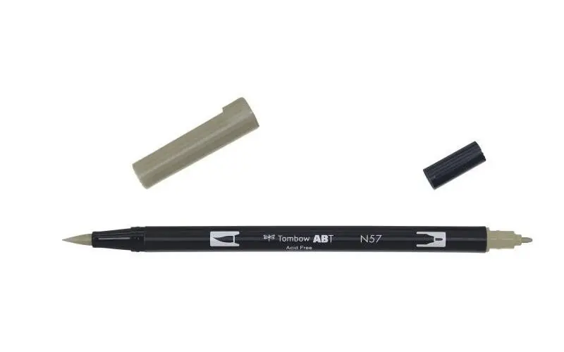 Tombow Oboustranný štětcový fix ABT - warm grey 5