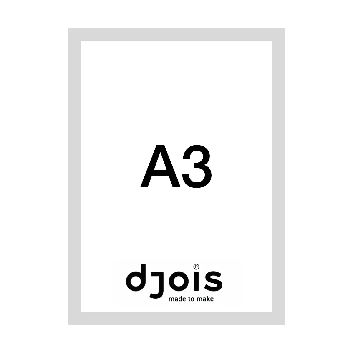 djois Magneto LEAN, A3, šedý, 10 ks