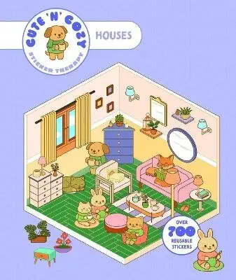 Cute n Cozy Sticker Therapy: Homes (Over 500 reusable stickers!) - Skittledog