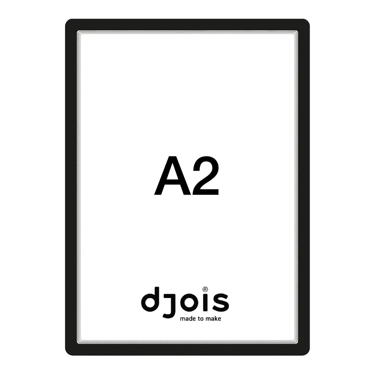 djois samolepicí rámeček - Magneto, A2, černý, 1 ks