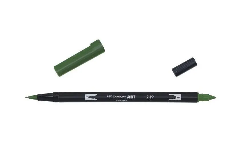 Tombow Oboustranný štětcový fix ABT - hunter green
