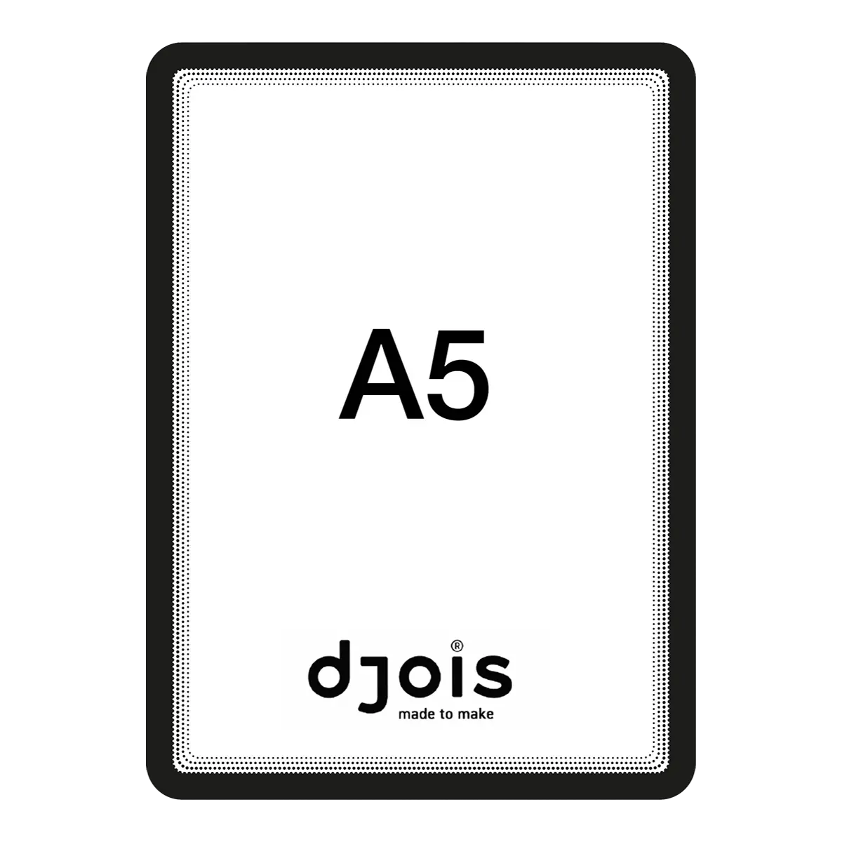 djois samolepicí rámeček - Magneto, A5, černý, 2 ks