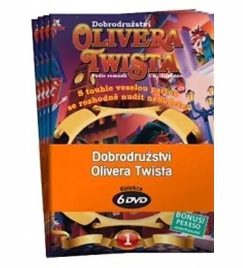 Dobrodružství Olivera Twista 1 - 6 / kolekce 6 DVD - Charles Dickens