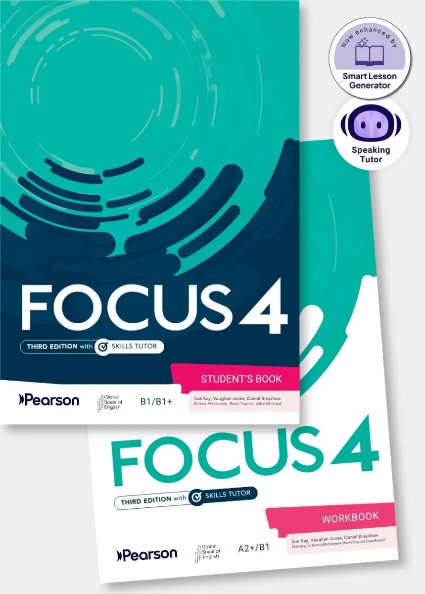 Focus 3rd Edition Level 4 Student´s Book and Workbook with Online Practice and AI