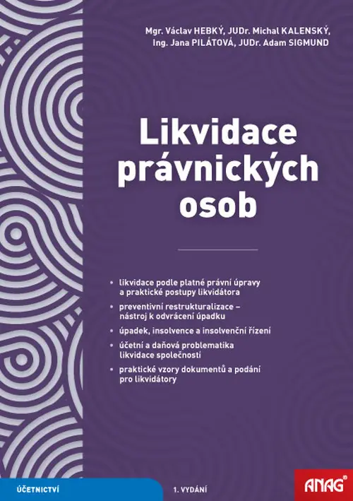 Likvidace právnických osob 2026 - Václav Hebký