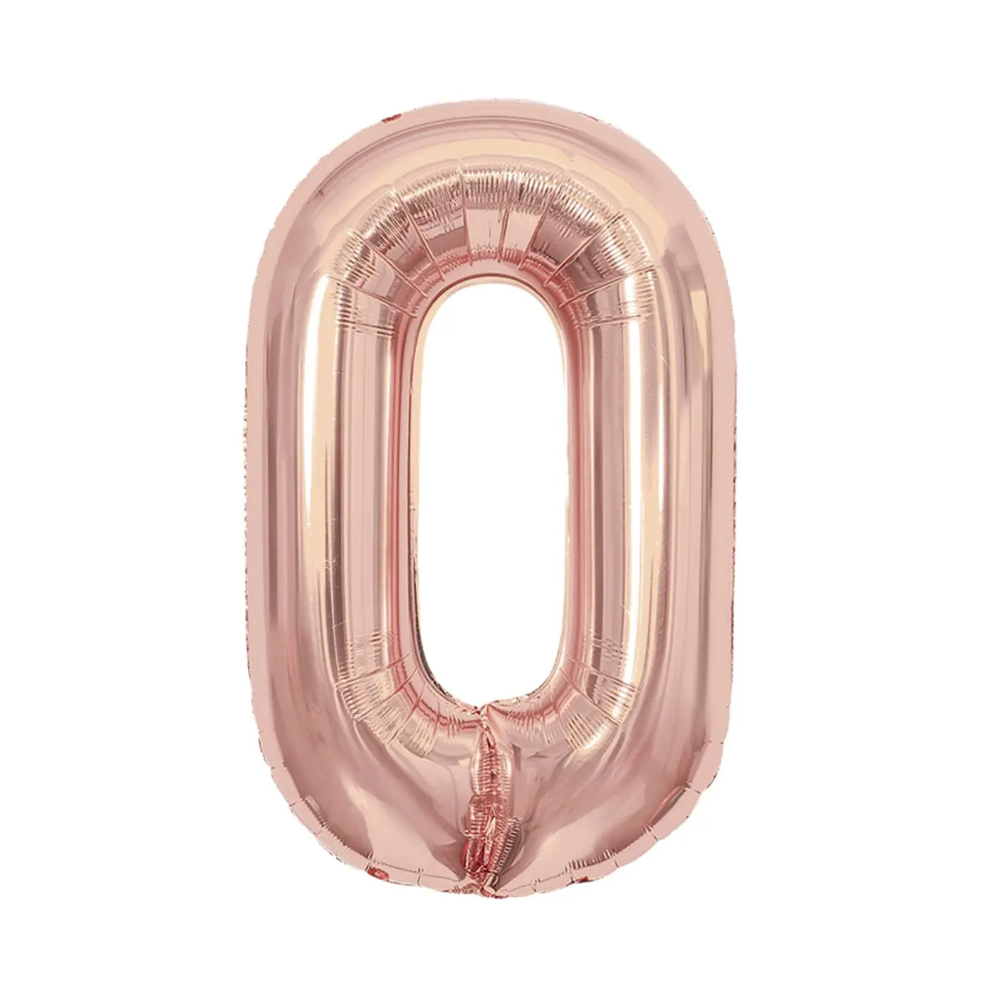 Balónek fóliový 85 cm rose gold číslo 0 - Albi