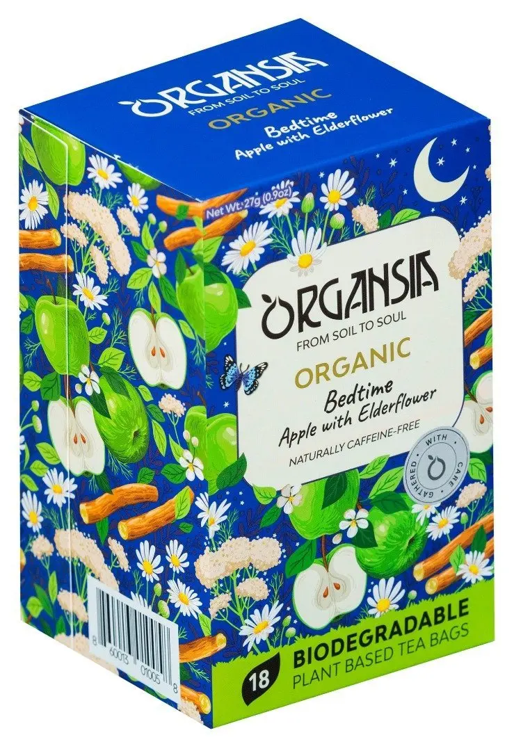 ORGANSIA BIO Bed Time Apple with Elderflower přebal 18x1,5g