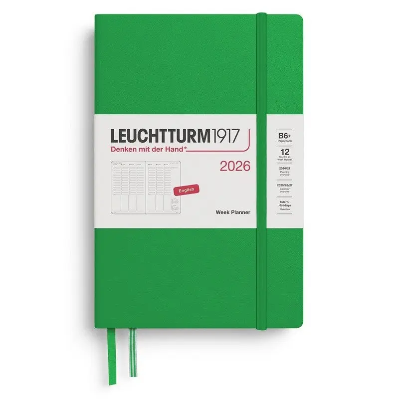 Week Planner 2026 Paperback (B6+) Spring Leaf