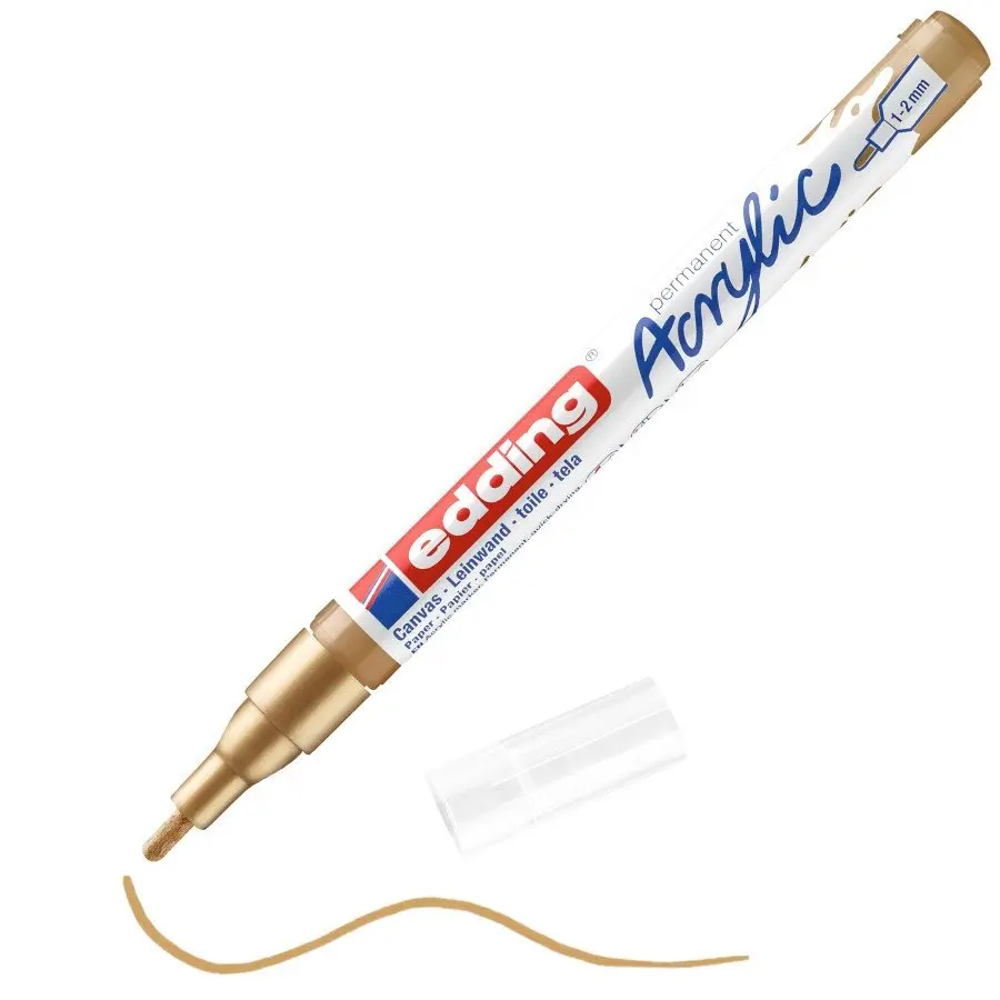 Akrylový popisovač EDDING 5300 Z - zlatý