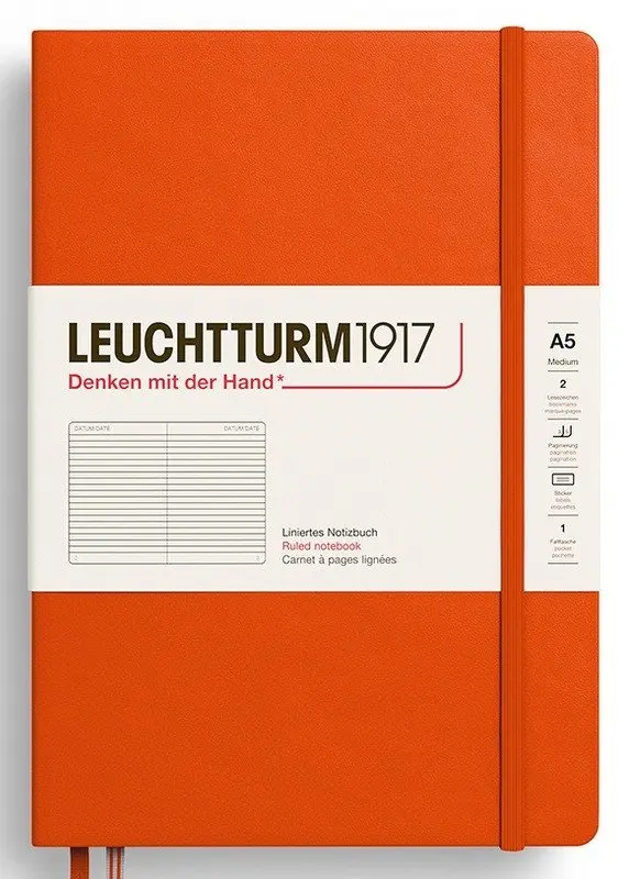 Zápisník Pumpkin Hardcover Medium (A5) linkovaný