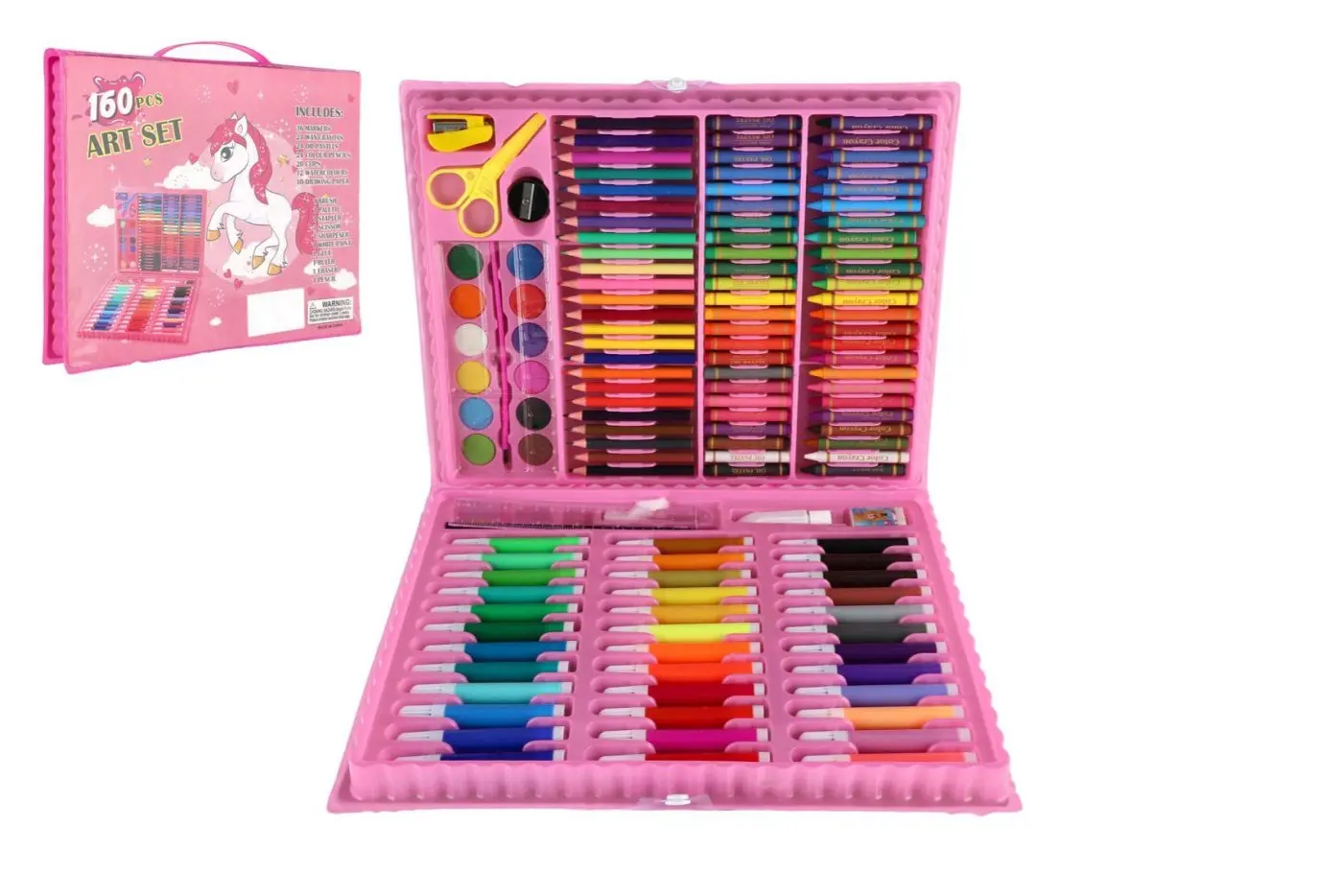 Sada na malování - Art box kreativní sada s jednorožcem 160 ks