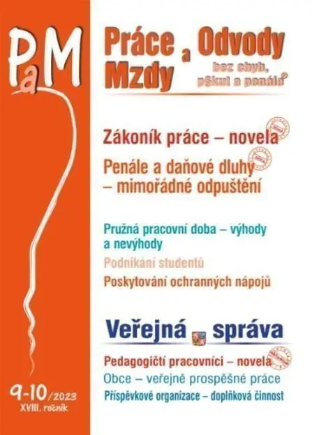 PaM 9-10/2023 Zákoník práce - novela - Ladislav Jouza