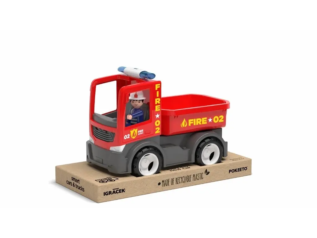 ECO MultiGO Fire - Valníček s hasičem - auto s Igráčkem