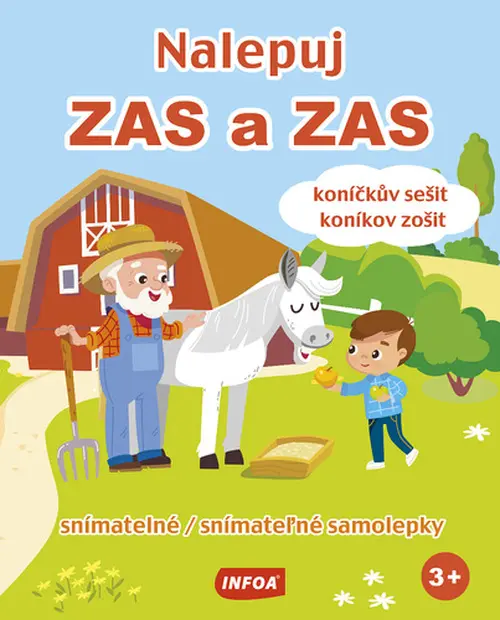Nalepuj ZAS a ZAS Koníčkův sešit / koníkov zošit snímatelné / snímateľné samolepky