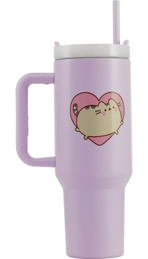 Pusheen Cestovní hrnek s brčkem - Pyramid