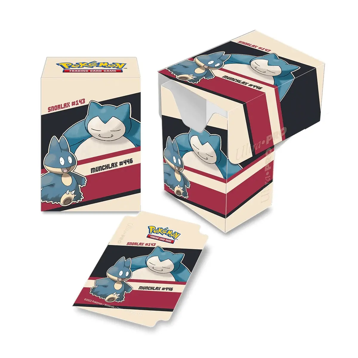 Pokémon Ultra PRO: Deck Box krabička na 75 karet - Snorlax & Munchlax