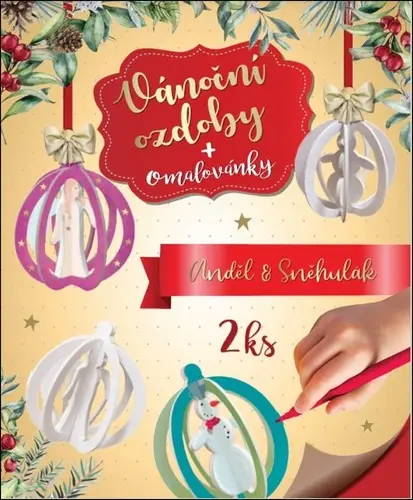 3D Omalovánky Sněhulák a anděl | Neuveden