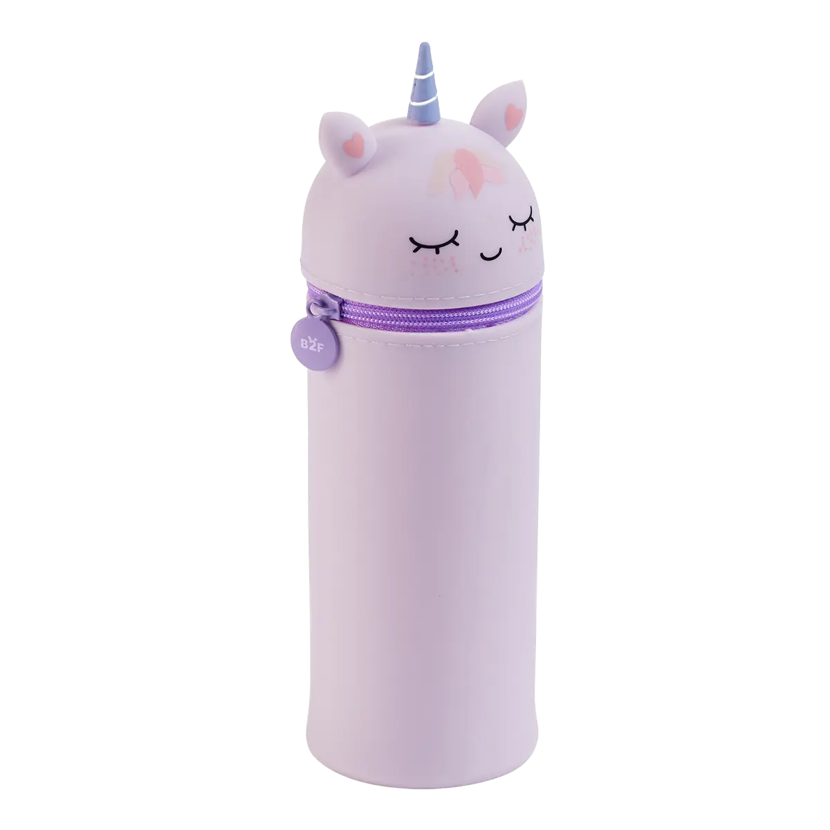 Miquelrius B2F - penál se zipem Little Pets, jednorožec, sv. fialový