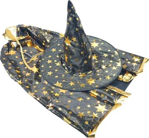 set čarodějnický - plášť + klobouk